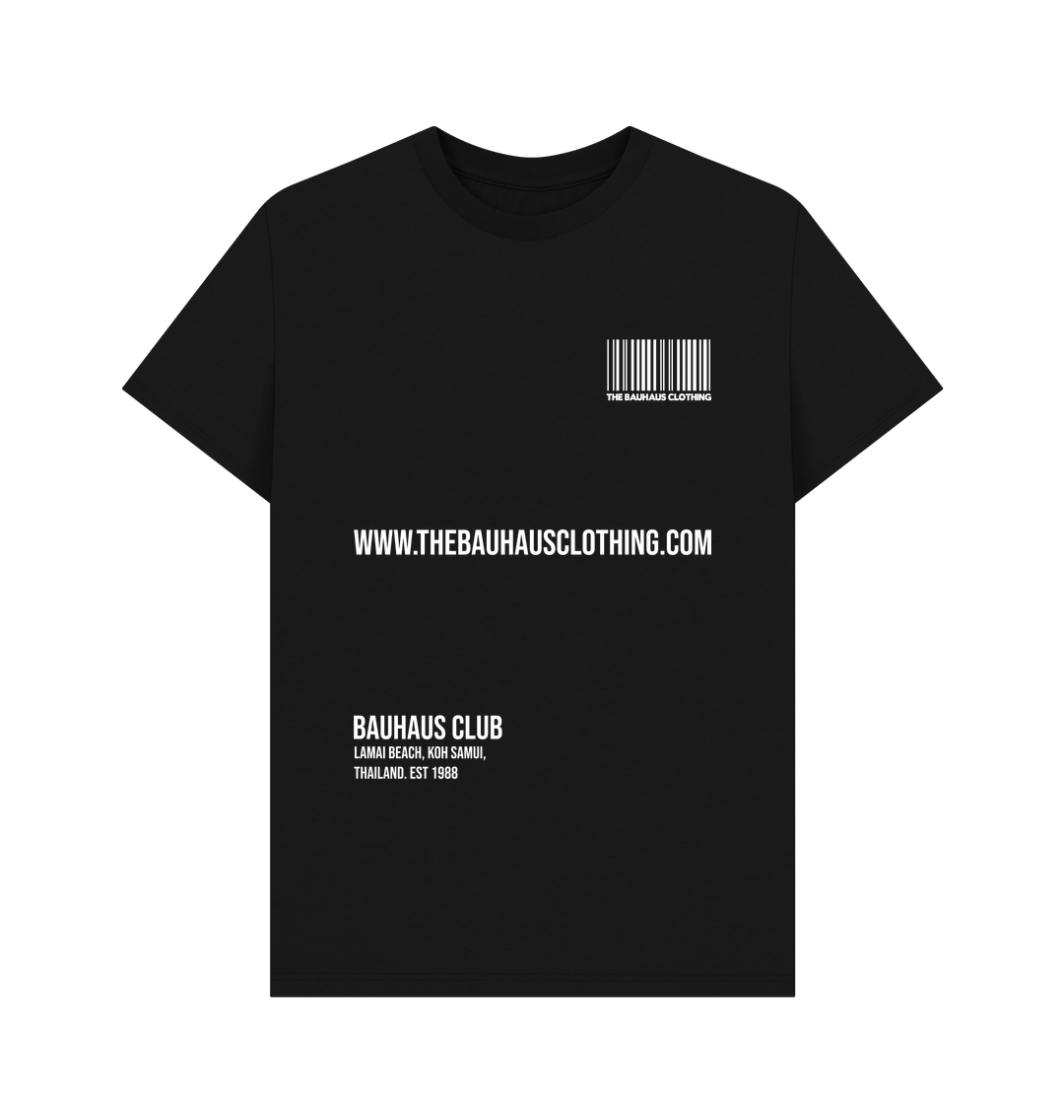 Black Bauhaus Barcode Tee