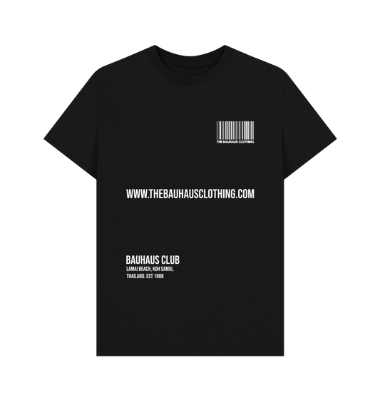 Black Bauhaus Barcode Tee