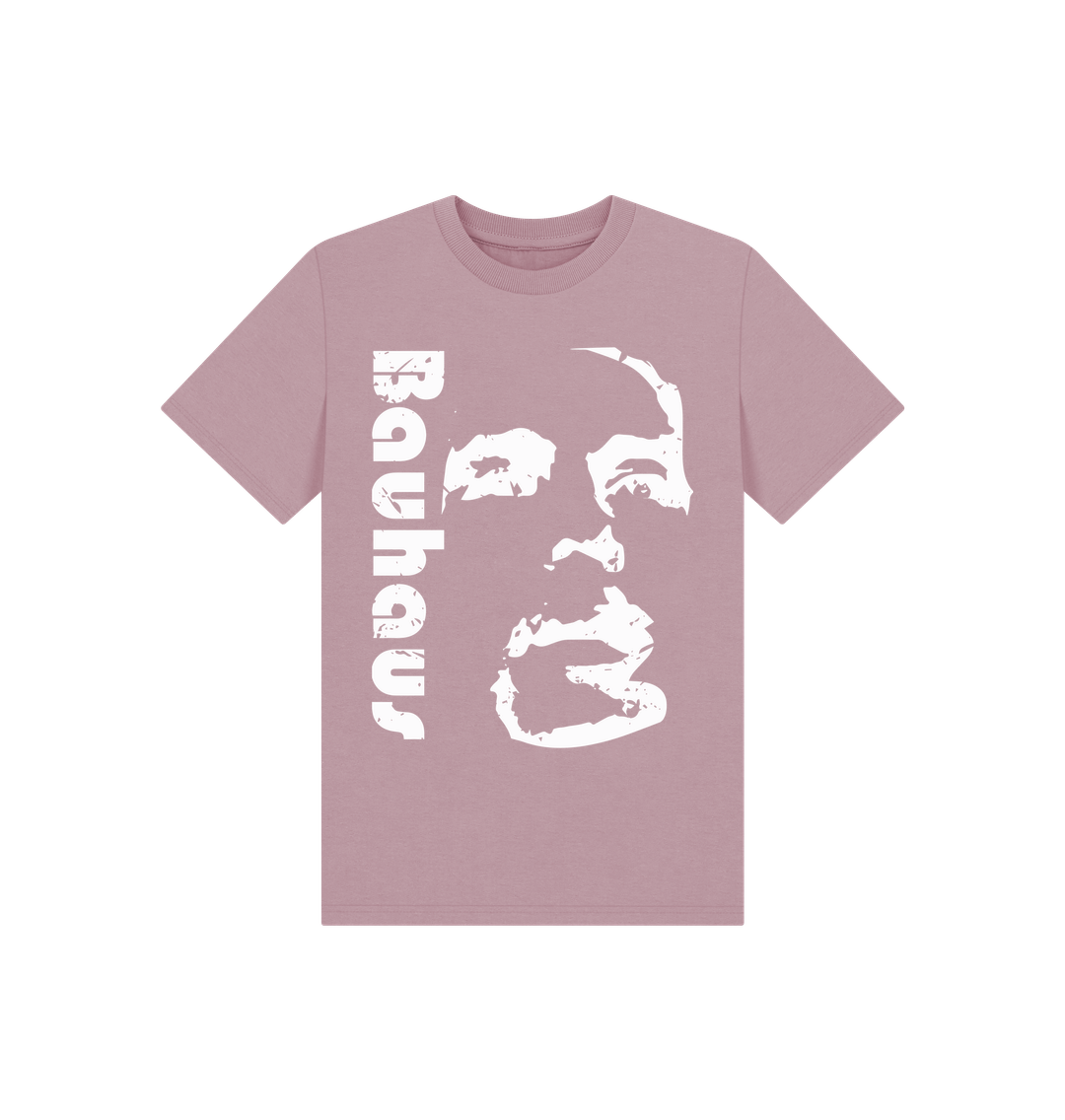 Mauve Bauhaus Face Kids Tee