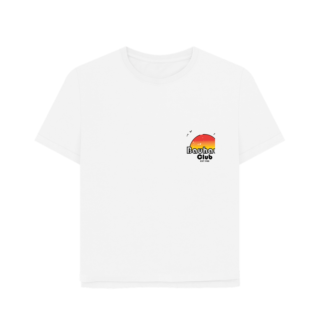 White Bauhaus Club Beach Women's Relax Tee