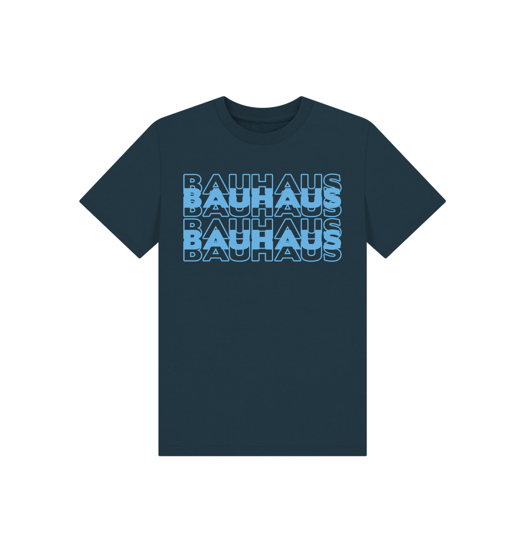 Denim Blue Bauhaus Stack Kids Tee