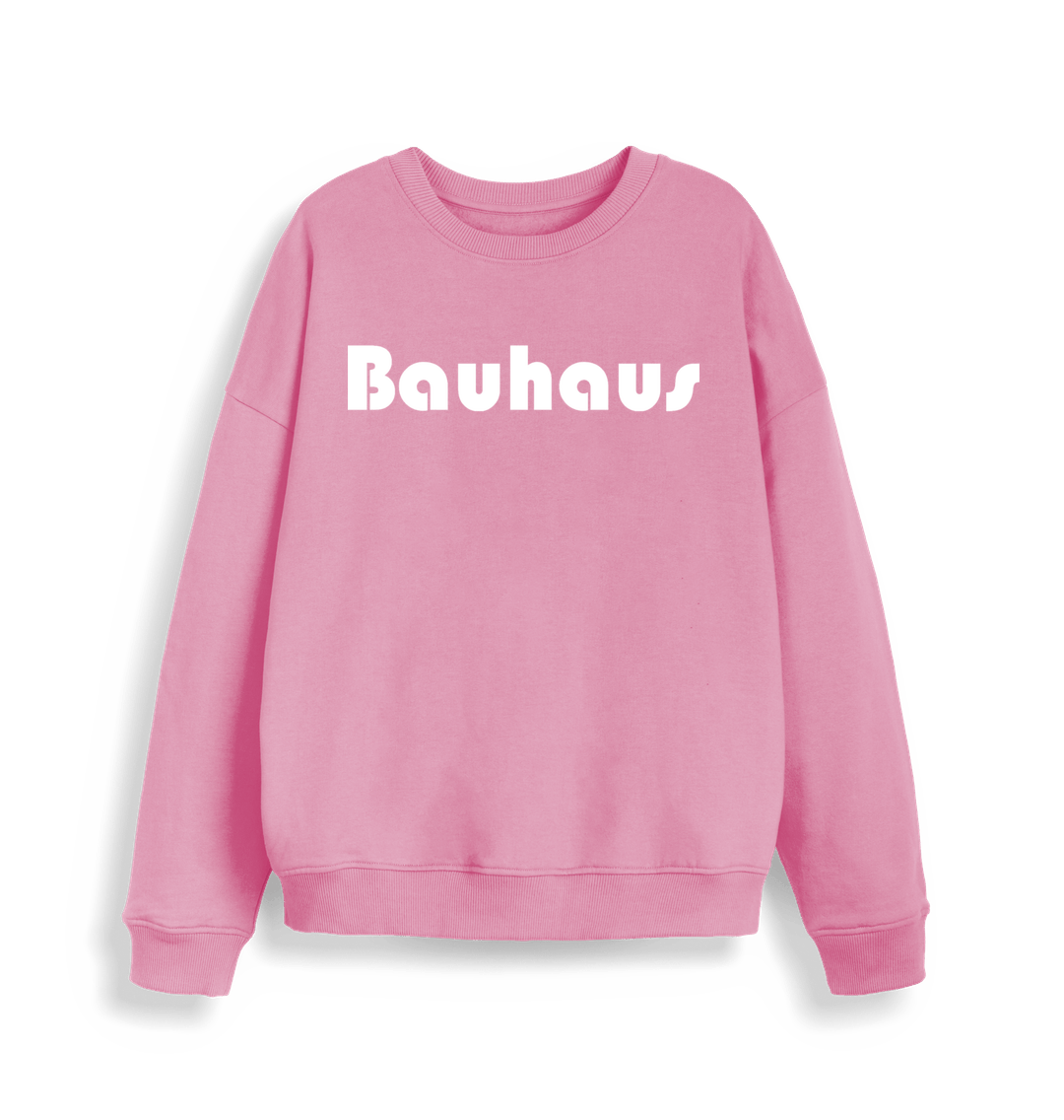 Bubble Pink Bauhaus Women's Oversized Sweatshirt