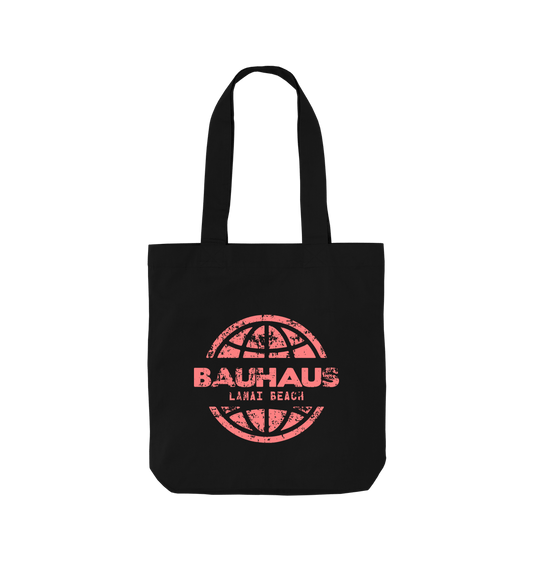 Black Bauhaus Globe Tote Bag