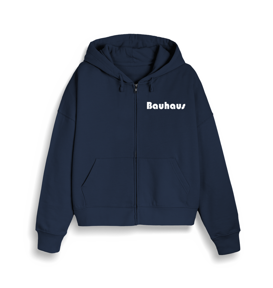 French Navy Bauhaus Women\u2019s Zip Up Hoodie