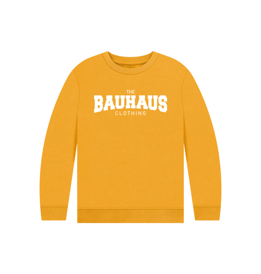 Mustard Bauhaus Kid's Varsity Sweatshirt