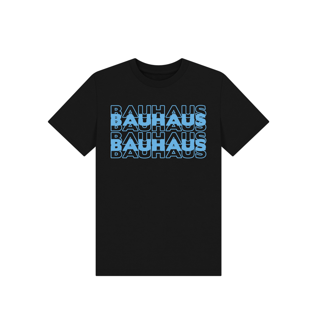 Black Bauhaus Stack Kids Tee