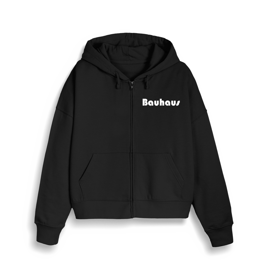 Black Bauhaus Women\u2019s Zip Up Hoodie