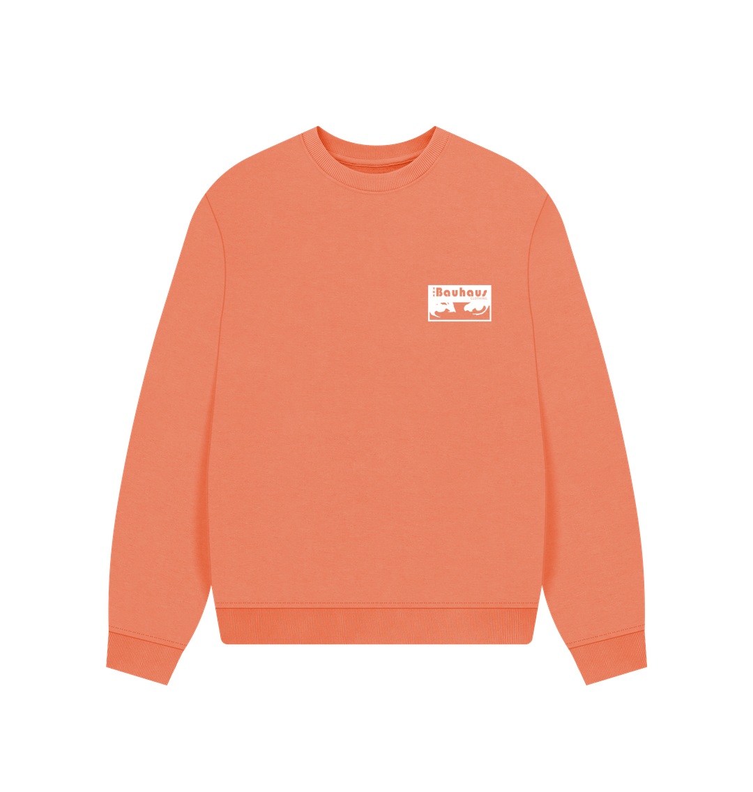 Apricot Bauhaus Logo Women\u2019s Oversized Sweatshirt