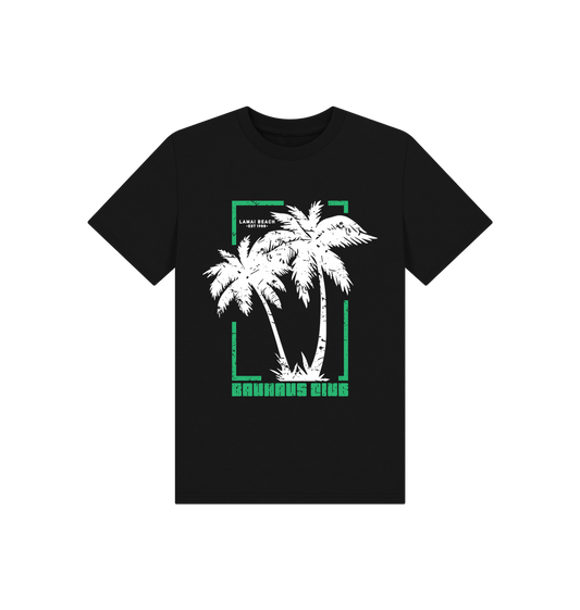 Black Bauhaus Club Palm Tree Kids Tee