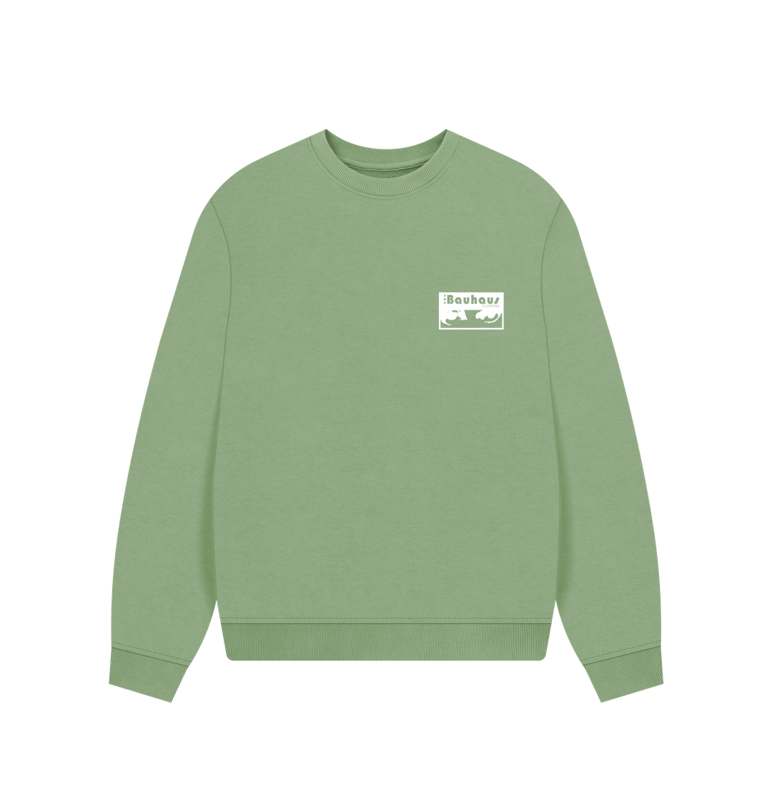 Sage Bauhaus Logo Women\u2019s Oversized Sweatshirt