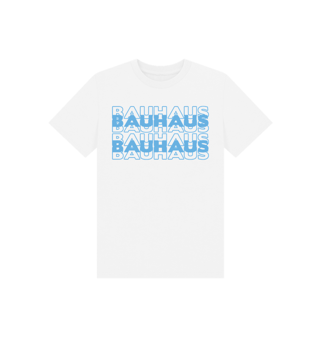 White Bauhaus Stack Kids Tee