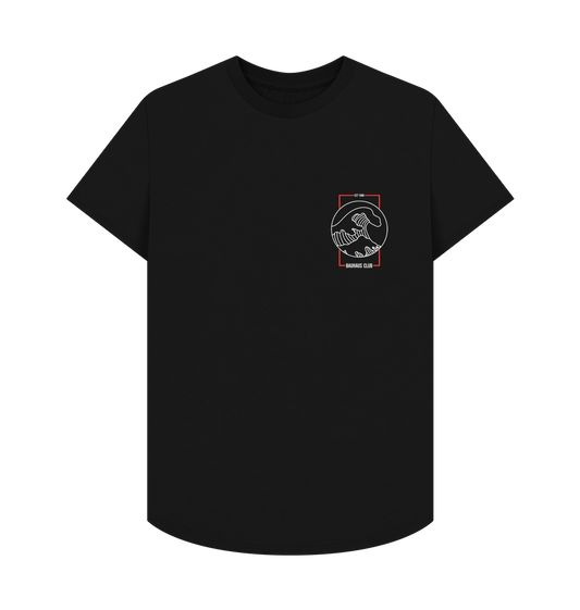 Black Black Bauhaus Wave Men's Longline Tee