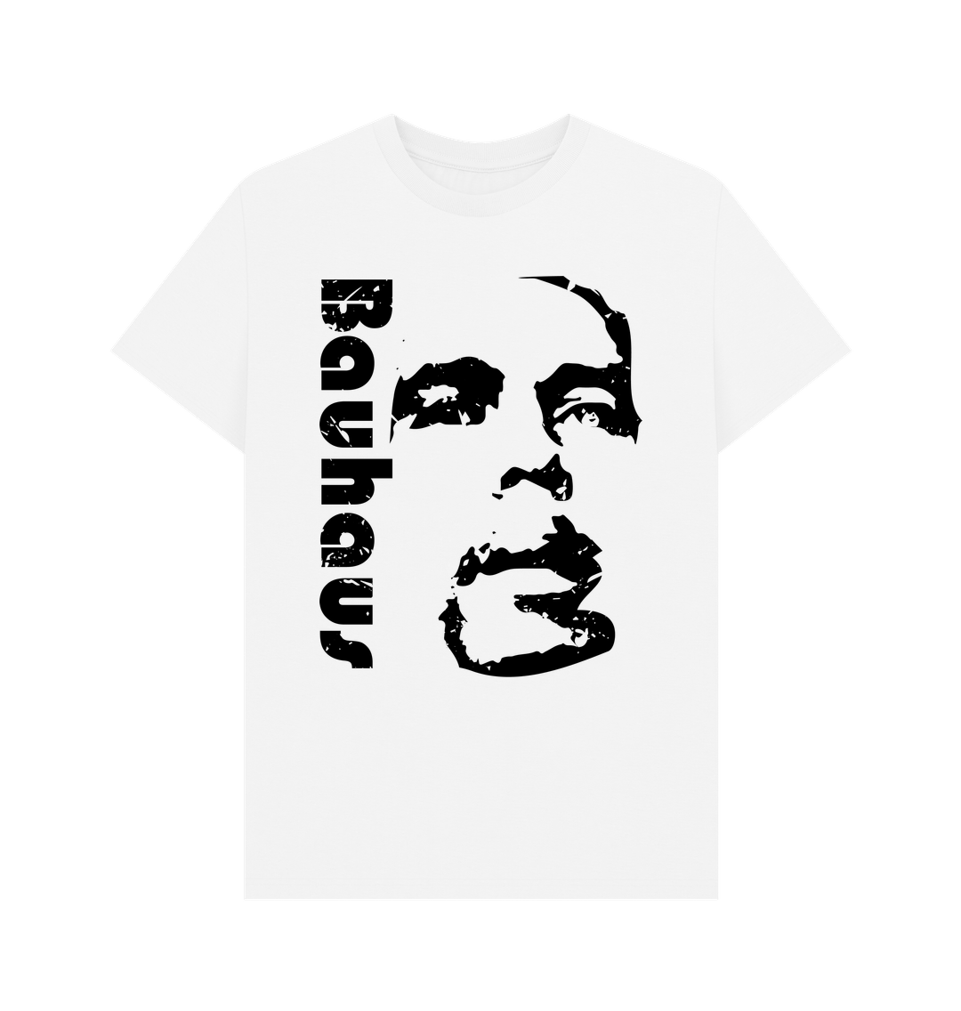 White Bauhaus Black Face Tee