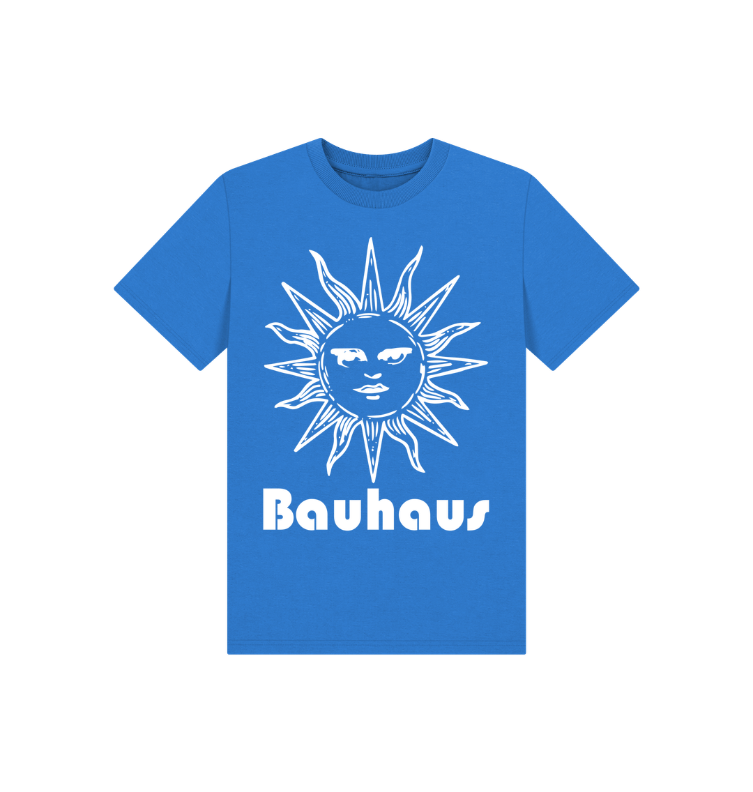 Bright Blue Bauhaus Sun Kids Tee