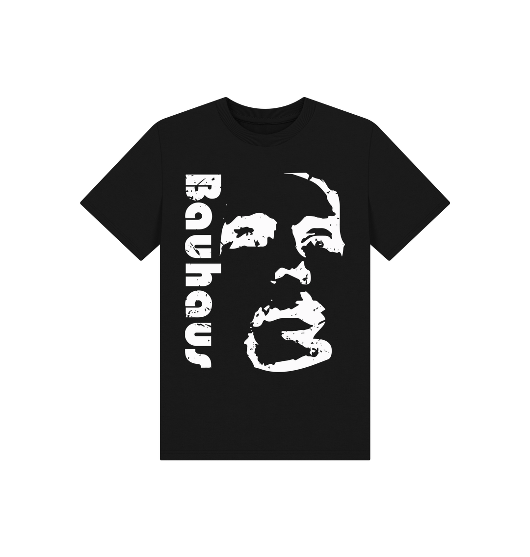 Black Bauhaus Face Kids Tee