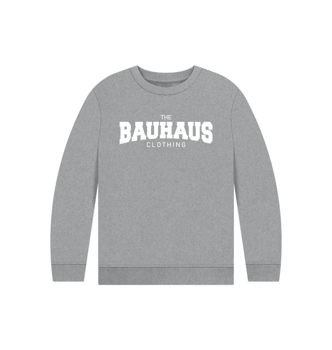 Athletic Grey Bauhaus Kid's Varsity Sweatshirt