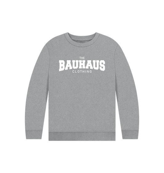 Athletic Grey Bauhaus Kid's Varsity Sweatshirt