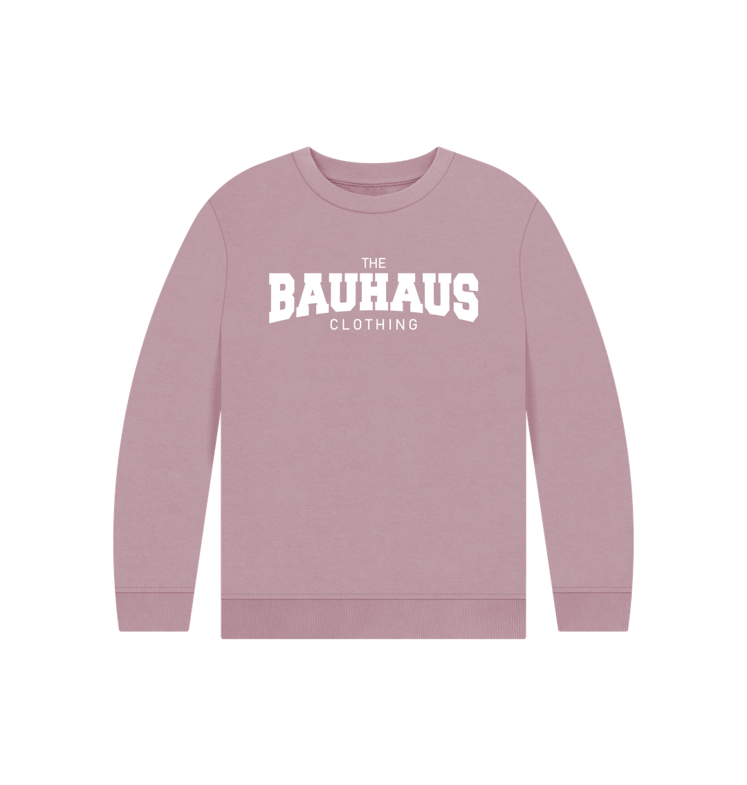 Mauve Bauhaus Kid's Varsity Sweatshirt